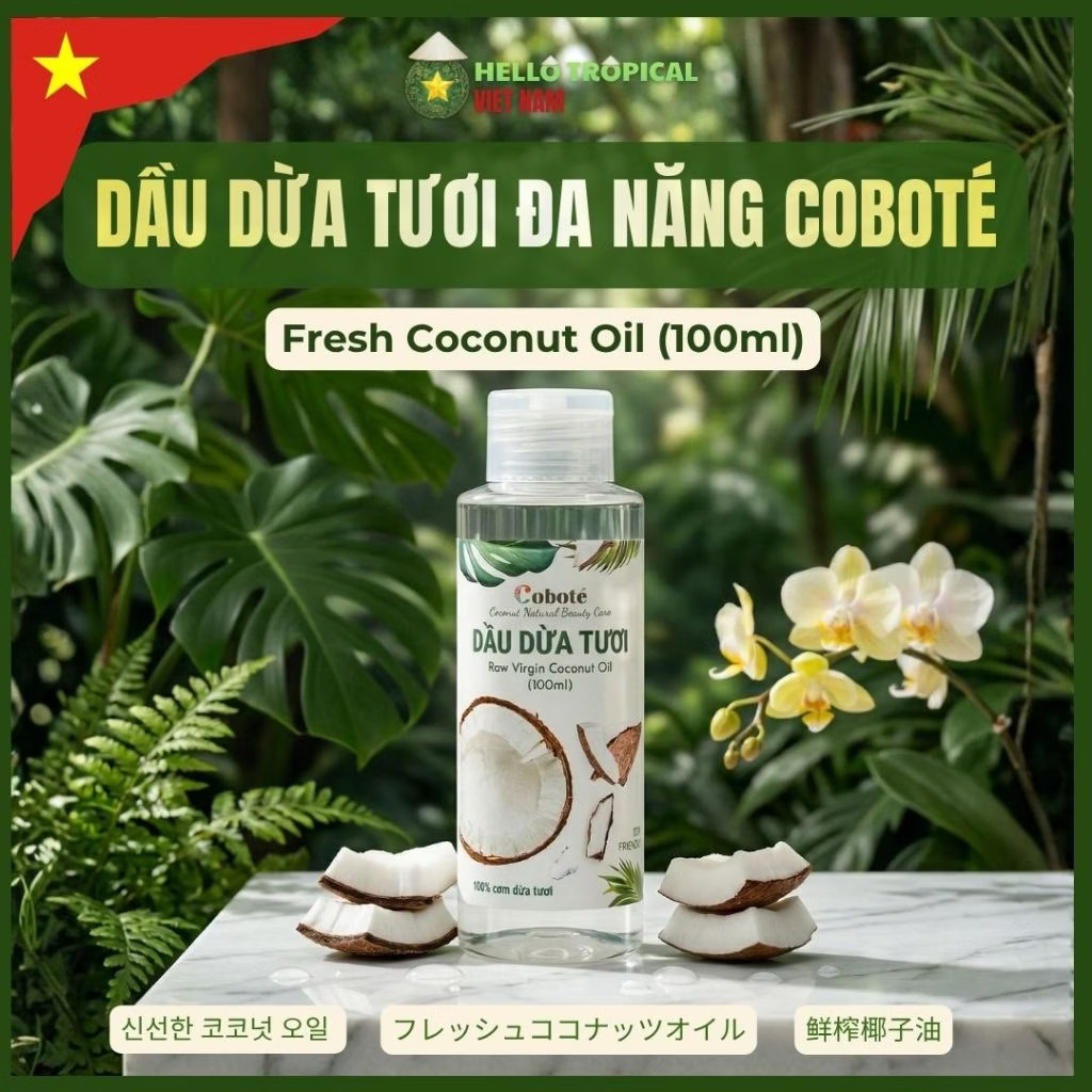 DẦU DỪA ĐÁNH RĂNG CHO BÉ